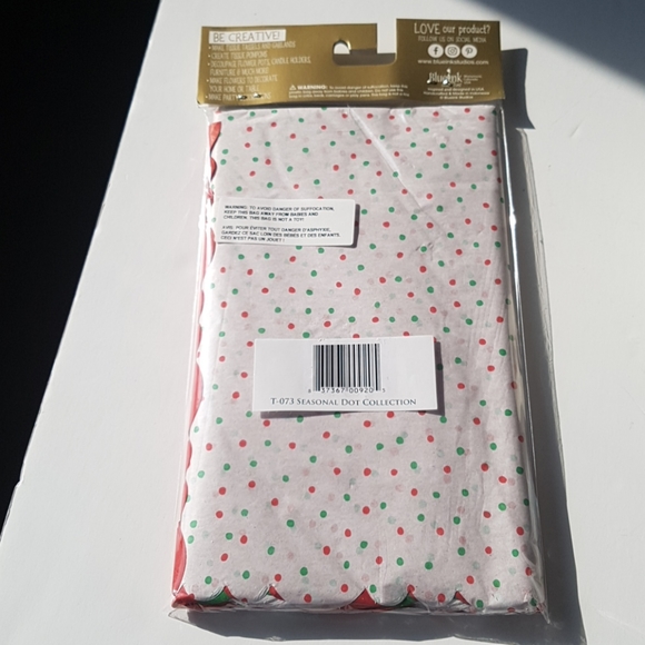 🎅🏼24 Sheets Tissue Paper Exclusive Scalloped Edge - Picture 3 of 10